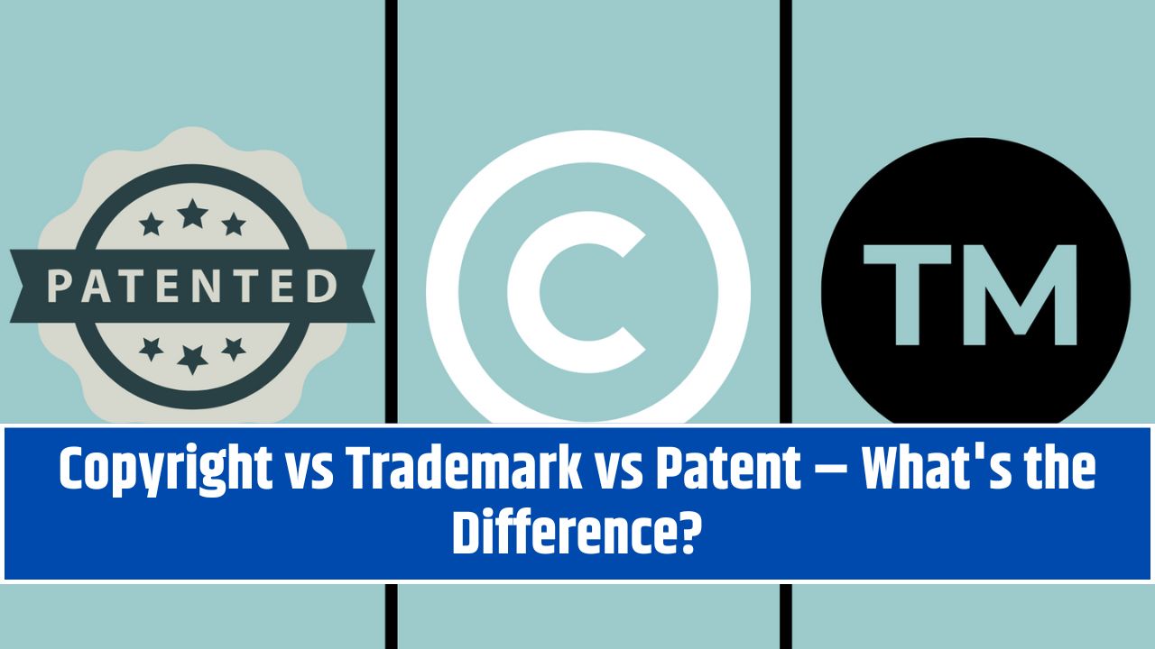 Copyright vs Trademark vs Patent – What's the Difference?